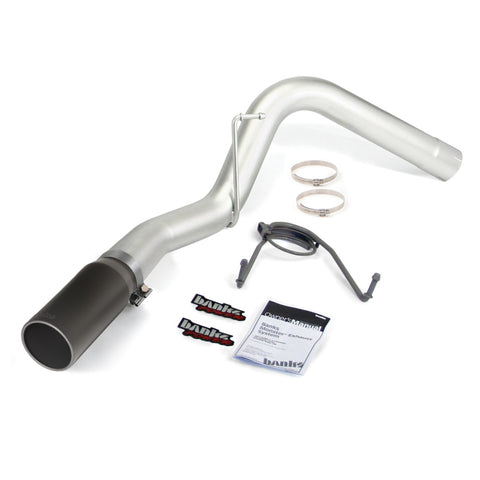 Banks Power 10-13 Dodge 6.7L CCLB Monster Exhaust System - SS Single Exhaust w/ Black Tip - 49774-B