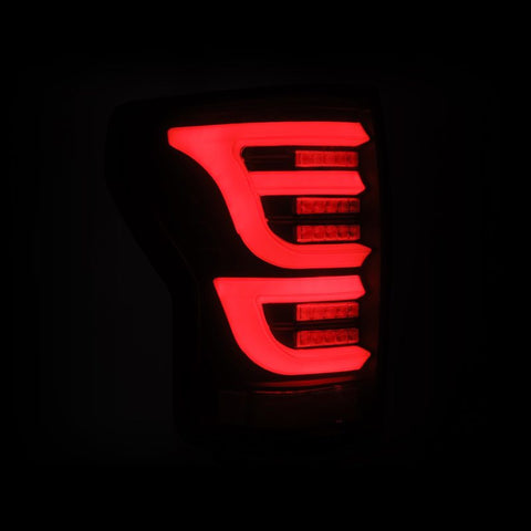 AlphaRex 07-13 Toyota Tundra LUXX-Series LED Tail Lights Black - 670030