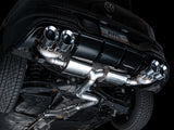 AWE Tuning MK8 Volkswagen Golf R 3in Touring Edition Quad Exhaust - Chrome Silver Tips - 3015-42658