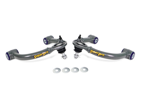 SuperPro 03-09 Lexus GX470 / Toyota 4Runner Sport 4WD Front Upper Fixed Offset Control Arm Set - TRC6480E