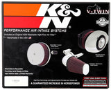 K&N 00-16 Harley Davidson Street Metal Intake System Flare Black - RK-3932B