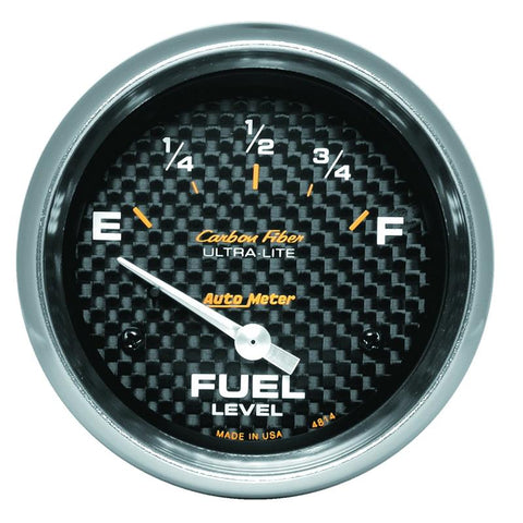 Autometer AP 65+ GM 2-5/8in Fuel Level Carbon Fiber Electric Gauge Pod - 4814