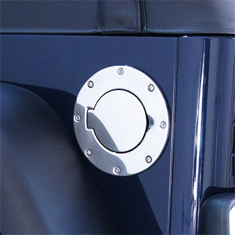 Rugged Ridge 97-06 Jeep Wrangler TJ Stainless Steel Non-Locking Gas Cap Door - 11134.01