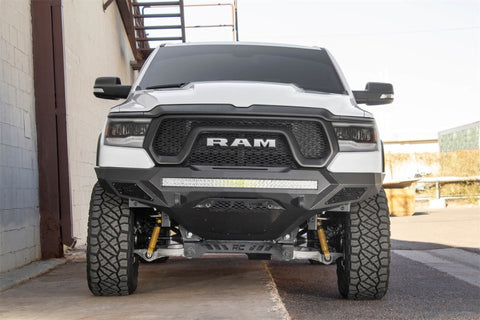 Addictive Desert Designs 2019 Ram Rebel 1500 Stealth Fighter Fr Bumper w/Parking Sensor Cutouts - F611402770103