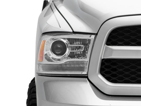 Raxiom 09-18 Dodge RAM 1500 LED Halo Headlights w/ Swtchbck Turn Signals- Chrome Hsng (Clear Lens) - R111519