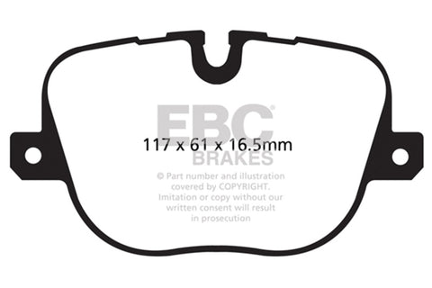 EBC 12-13 Land Rover Ranger Rover Sport Bluestuff Rear Brake Pads - DP52068NDX