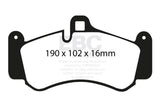 EBC 01-03 Porsche 911 (996) (Cast Iron Rotor only) 3.6 Twin Turbo GT2 Redstuff Front Brake Pads - DP31516C
