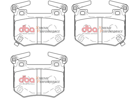 DBA 2018+ Kia Stinger V6 Twin Turbo XP Performance Rear Brake Pads - DB15004XP