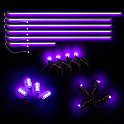 Oracle Lighting Dynamic Colorshift 18 Piece Universal Full LED Interior Dash Board Kit - 4240-332
