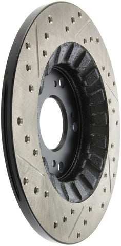 StopTech 00-09 S2000 Slotted & Drilled Left Rear Rotor - 127.40050L