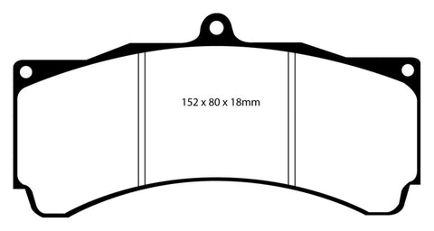 EBC Brakes Yellowstuff Performance Brake Pads - DP4005R