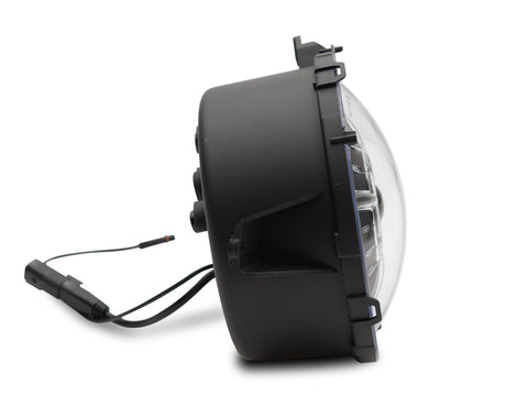 Raxiom 18-22 Jeep Wrangler JL/ JT 9-Inch LED Headlights w/ DRL and Halo- Black Housing (Clear Lens) - J137646