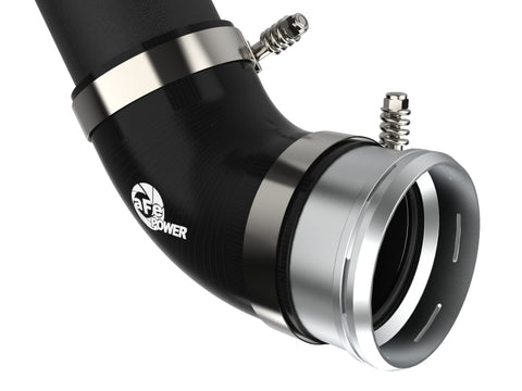 aFe BladeRunner 21-22 Ford F-150 Ecoboost V6-3.5L(tt) Aluminum Hot and Cold Charge Pipe Kit Black - 46-20514-B