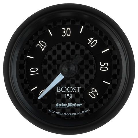 Autometer GT Series 52mm Mechanical 0-60 psi Boost Gauge - 8005
