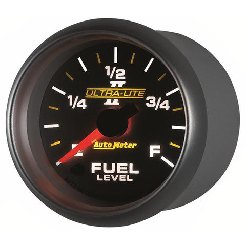 Autometer Ultra-Lite II 2-1/16in 0-280 Ohm Programmable Fuel Level Gauge - 4910