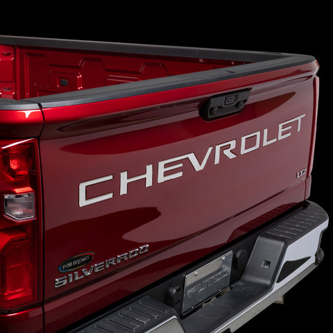 Putco 2020 Chevy Silv 2500/3500 - SS Tailgate Letters CHEVROLET - Stamped Version Chevrolet Letters - 55551GM