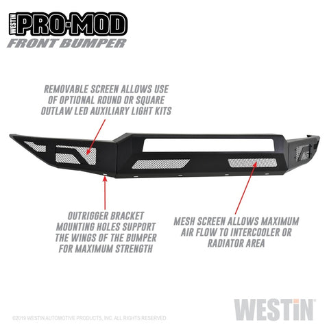 Westin 17-19 Ford F-250/350 Pro-Mod Front Bumper - 58-41175