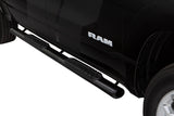 Lund 10-17 Dodge Ram 2500 Crew Cab 4in. Oval Straight Steel Nerf Bars - Black - 23684781