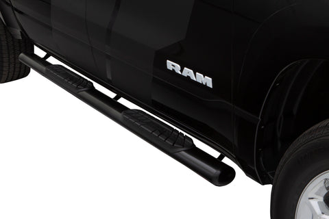 Lund 10-17 Dodge Ram 2500 Crew Cab 4in. Oval Straight Steel Nerf Bars - Black - 23684781