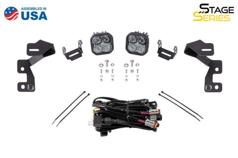 Diode Dynamics 2021 Ford Bronco Sport Stage Series 2in LED Ditch Light Kit- White Combo - DD7142