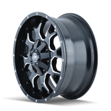 Mayhem 8015 Warrior 20x10 / 5x127 BP / -25mm Offset / 87mm Hub Black w/ Milled Spokes Wheel - 8015-2152M