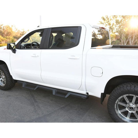 Westin 2019 Chevrolet Silverado / GMC Sierra 1500 Crew Cab Drop Nerf Step Bars - Textured Black - 56-14135