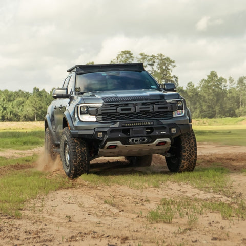 RIVAL 24-26 Ford Ranger Raptor Front Aluminum Bumper w/Winch Mount and Recovery Points - 2D.1813.1.US