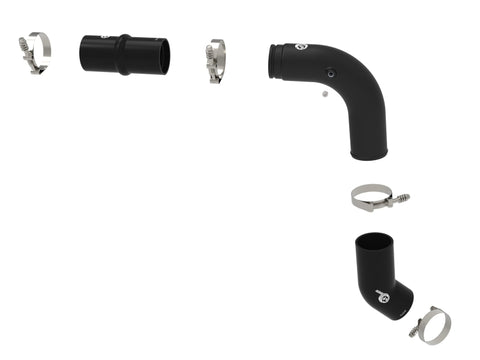 aFe BladeRunner 3in Aluminum Hot Charge Pipe Black RAM Diesel Trucks 25-26 L6-6.7L (td) - 46-20818-B