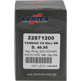 Vertex Piston 02-18 Yamaha YZ 85 85cc +2mm Cast Big Bore Piston Kit 92cc. - 22871200
