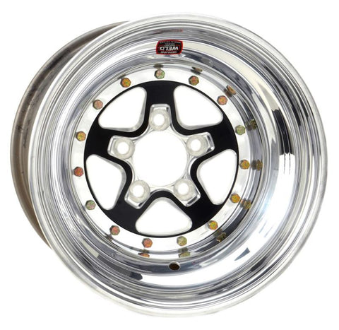 Weld Alumastar 2.0 15x8 / 5x4.5 BP / 4in BS Black Wheel - Non-Beadlock - 88B-508208
