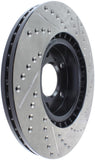 StopTech 1/02-05 Infiniti G35 (alloy disc) / 6/02-05 Nissan 350Z Slotted & Drilled Right Front Rotor - 127.42074R