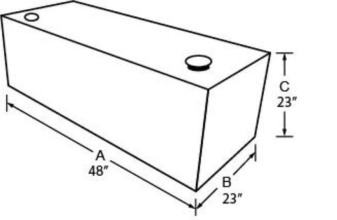 Tradesman Steel Rectangular Liquid Storage Tank (Full Size) - White - 83010T
