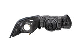 ANZO 1999-2004 Ford Mustang Crystal Headlights Black - 121040
