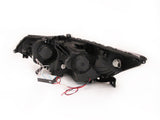 ANZO 2009-2012 Acura TSX Projector Headlights w/ Halo Black (CCFL) (HID Compatible) - 121393