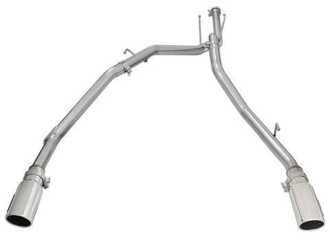aFe MACHForce XP DPF-Back Exhaust 2.5in SS with Polished Tips 2014 Dodge Ram 1500 V6 3.0L EcoDiesel - 49-42041-P
