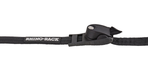 Rhino-Rack Rapid Tie Down Straps - 2.5m/8ft - Pair - Black - RTD25L