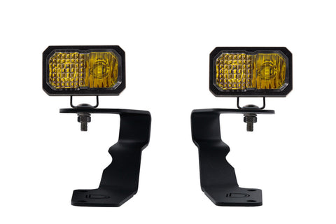 Diode Dynamics 15-21 Subaru WRX/STi Pro Stage Series 2in LED Ditch Light Kit - Yellow Combo - DD6619