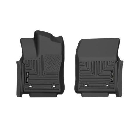 Husky Liners 2022 Toyota Tundra CC/DC & 2023 Sequoia WeatherBeater Front Floor Liner - Blk - 18571