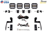 Diode Dynamics Jeep JK SS5 4-Pod CrossLink Grille Lightbar Kit Pro - Yellow Combo - DD7273