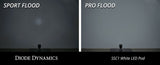 Diode Dynamics Stage Series C1 LED Pod Pro - White Flood Flush RBL (Pair) - DD6476P