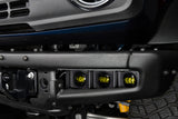 ORACLE Lighting 21-22 Ford Bronco Triple LED Fog Light Kit for Steel Bumper - Yellow - 5890-006