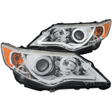 ANZO 2012-2013 Toyota Camry Projector Headlights w/ Halo Chrome - 121513