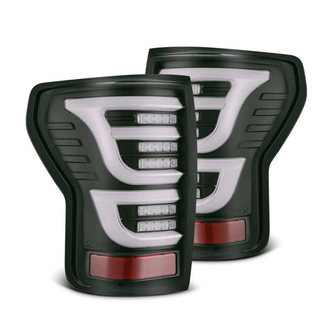 AlphaRex 07-13 Toyota Tundra LUXX-Series LED Tail Lights Black - 670030