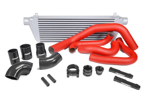 PERRIN 22-26 Subaru WRX Front Mount Intercooler Kit (Red Tubes & Silver Core) - PSP-ITR-441SL/RD