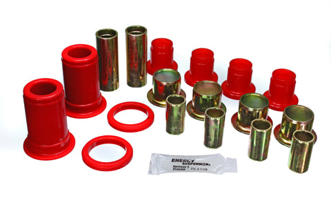 Energy Suspension Front Cntrl Arm Bushings - Red - 3.3150R