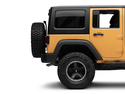 Raxiom 07-18 Jeep Wrangler JK JL Style LED Tail Lights- Black Housing - Red Lens - J133626