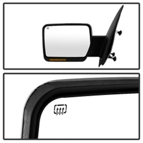 xTune Ford F150 07-14 Power Heated Amber LED Signal OE Mirror Right MIR-03349EH-P-R - 9935343