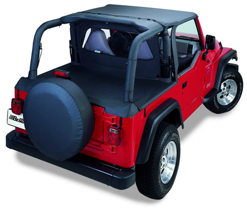 Bestop 03-06 Jeep Wrangler TJ Header Targa Bikini (Black Diamond) - 52528-35