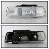 xTune Chevy Tahoe 00-06 Amber Crystal Headlights Chrome HD-JH-CSIL99-C - 5064264