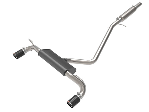 aFe Ford Bronco Sport 21-22 L3-1.5L (t)/L4-2.0L (t) Vulcan Cat-Back Exhaust System- Carbon Tips - 49-33142-C